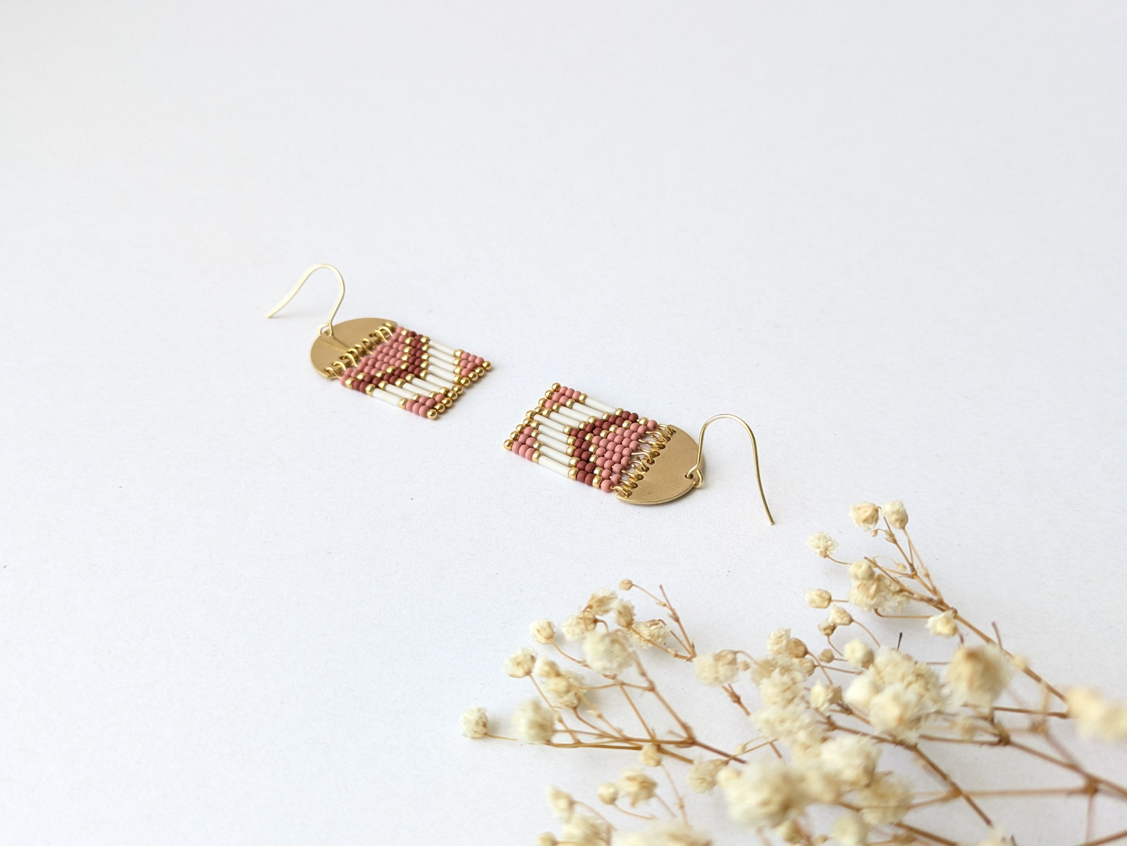 Boucle d'oreilles-acier inoxydable-perles-ethniques-photo couverture