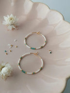 Boucles d'oreilles Créoles Picasso Moyennes - Perles Miyuki - Bijoux Montréal - Lou_Inspirations