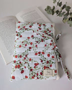 Pochette pour livre | Tissus en coton doux | Motif floral