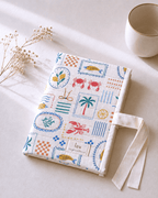 Pochette pour livre | Tissus matelassé en coton | Portofino