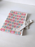 Book sleeve | Soft cotton fabric | Floral pattern