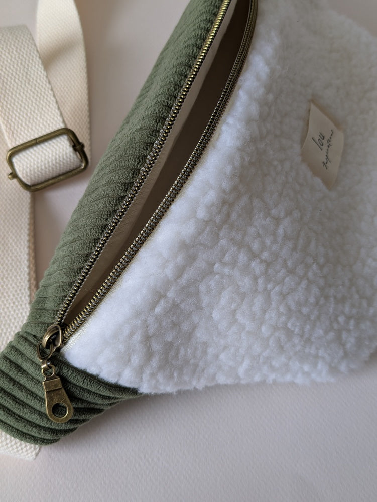 Sac_banane_Sherpa_Vert_kaki_Ensemble-Lou_inspirations