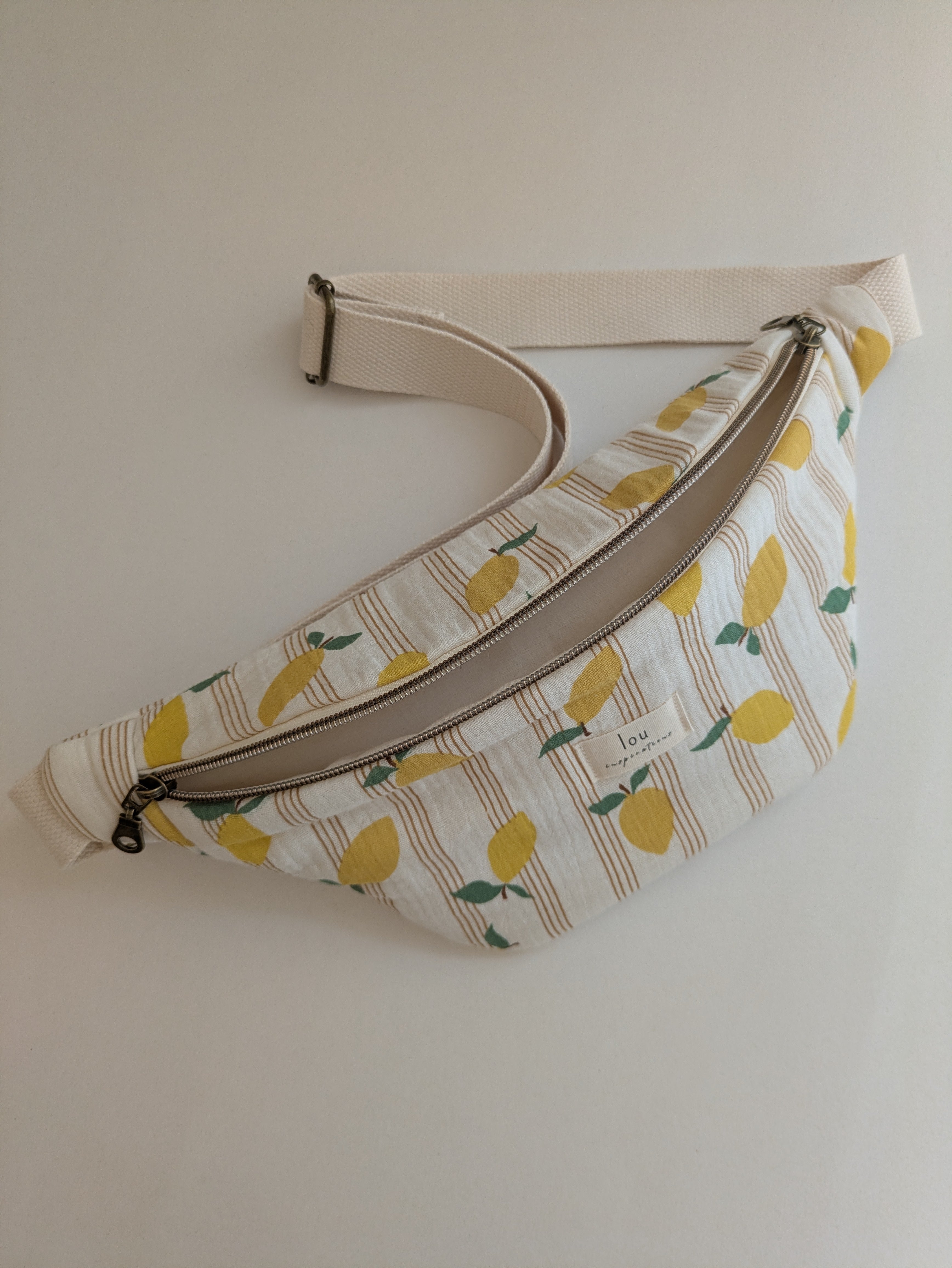 Sac banane Citron | Artisanal & ajustable