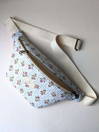 Sac banane | Motif Floréa | Sacoche artisanale faite au Québec