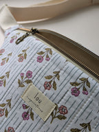 Sac banane | Motif Floréa | Sacoche artisanale faite au Québec
