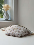 Sac banane | Motif Floréa | Sacoche artisanale faite au Québec