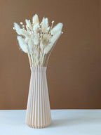 Vase pour fleurs séchées - impression 3D - design Origami et sculpté  - Modèle Horo Beige - Lou Inspirations