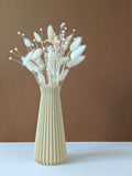 Vase pour fleurs séchées - impression 3D - design Origami et sculpté  - Modèle Horo Sable - Lou Inspirations