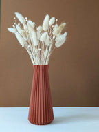 Vase pour fleurs séchées - impression 3D - design Origami et sculpté  - Modèle Horo Terra Cotta - Lou Inspirations