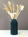 Vase pour fleurs séchées - impression 3D - design Scandinave et strié - Modèle Bota Vert bleu - Lou Inspirations