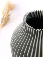 Vase pour fleurs séchées - impression 3D - design bohème et organique - Modèle Olli - zoom - Lou Inspirations