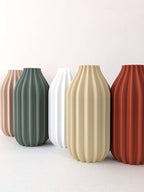 Vase pour fleurs séchées - impression 3D - design épuré et minimaliste - Modèle Dune - Lou Inspirations