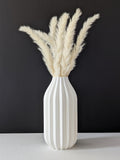 Vase pour fleurs séchées - impression 3D - design épuré et minimaliste - Modèle Dune Blanc - Lou Inspirations