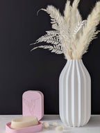 Vase pour fleurs séchées - impression 3D - design épuré et minimaliste - Modèle Dune Sable - mis en situation - Lou Inspirations
