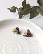 Boucles d’oreilles bohèmes géométriques artisanales en perles japonaises
